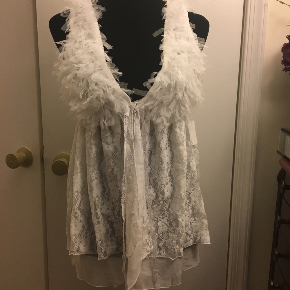 Rancho Estancia White Lace Vest